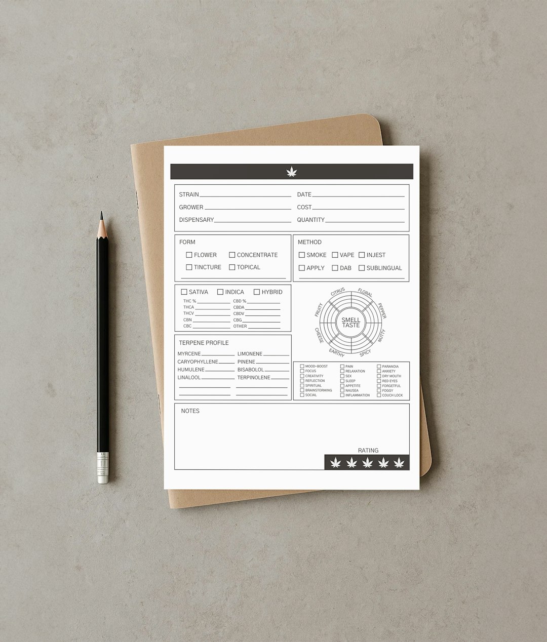 A curriculum change log form on a clipboard with a pencil